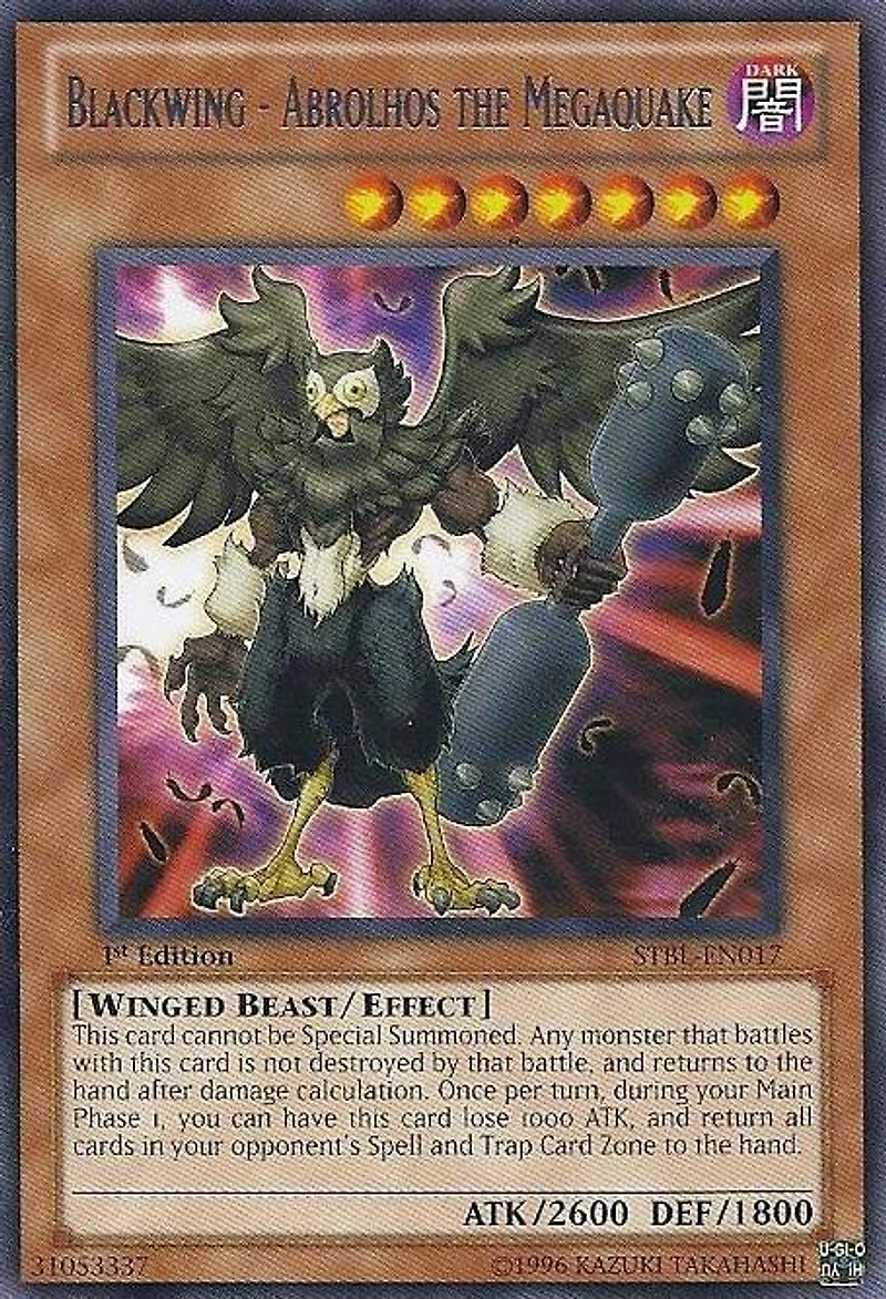 Blackwing - Abrolhos the Megaquake - STBL-EN017 - Rare - 1st Edition