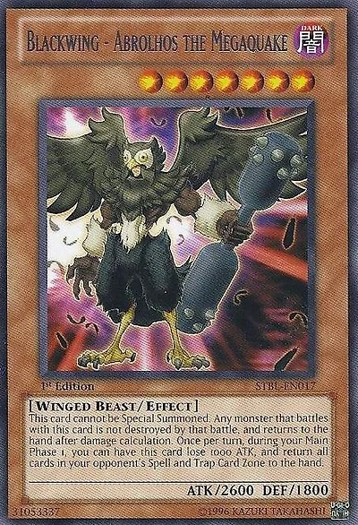Blackwing - Abrolhos the Megaquake - STBL-EN017 - Rare - 1st Edition