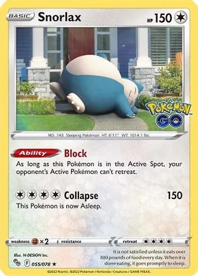 Snorlax - 055/078 - Holo Rare