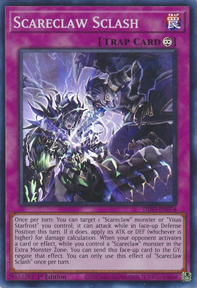 Scareclaw Sclash - DIFO-EN074 - Super Rare - 1st Edition