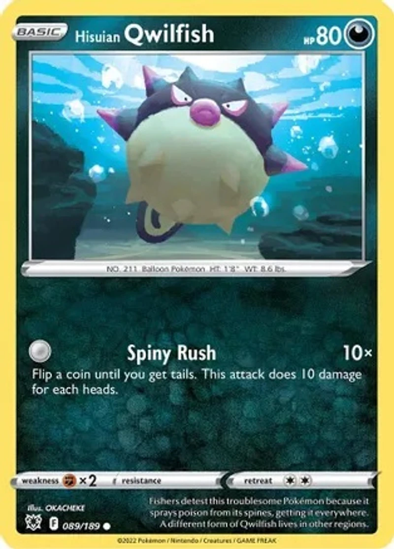 Hisuian Qwilfish - 089/189 - Common