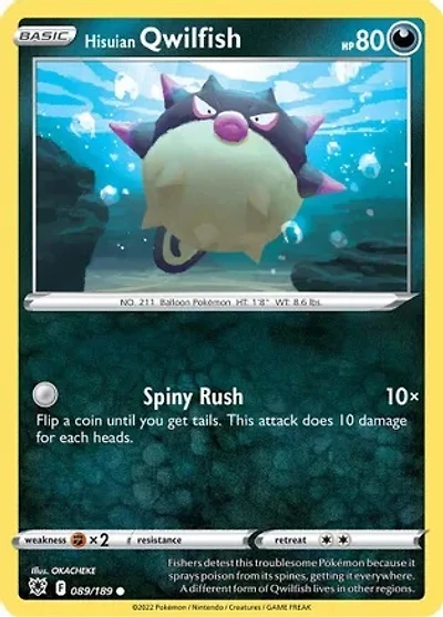 Hisuian Qwilfish - 089/189 - Common
