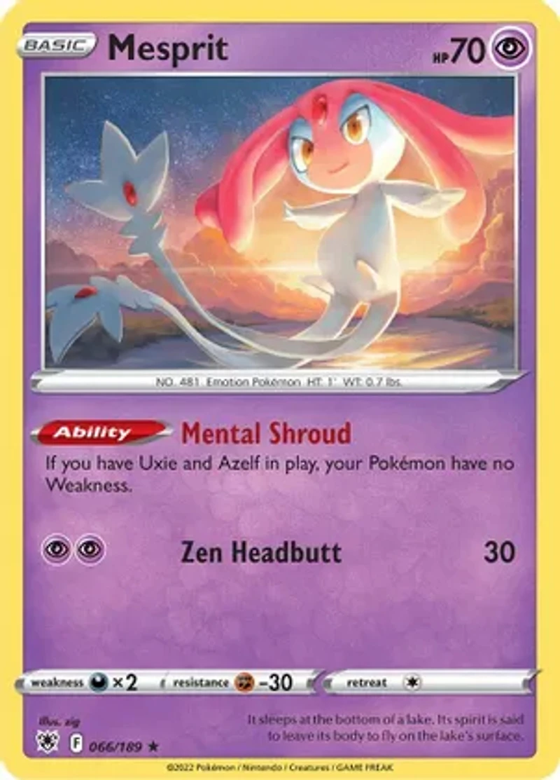 Mesprit - 066/189 - Holo Rare