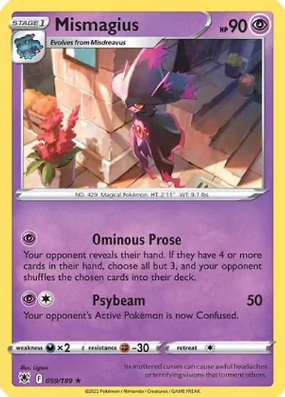 Mismagius - 059/189 - Rare