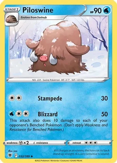 Piloswine - 032/189 - Uncommon