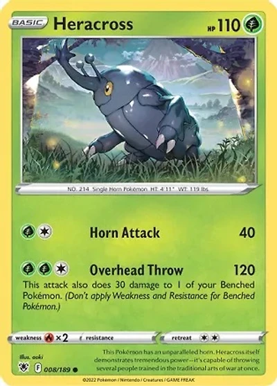 Heracross - 008/189 - Common - Reverse Holo