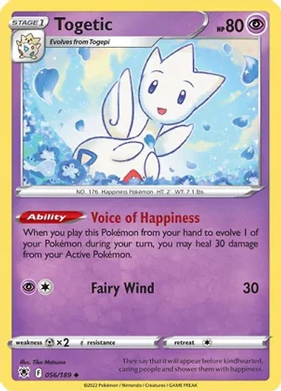Togetic - 056/189 - Uncommon - Reverse Holo