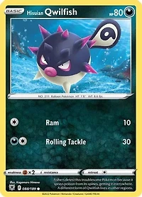 Hisuian Qwilfish - 088/189 - Common - Reverse Holo