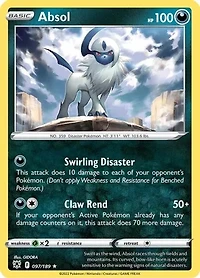 Absol - 097/189 - Holo Rare - Reverse Holo