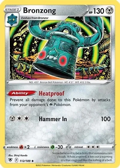 Bronzong - 112/189 - Uncommon - Reverse Holo