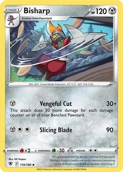 Bisharp - 116/189 - Uncommon - Reverse Holo