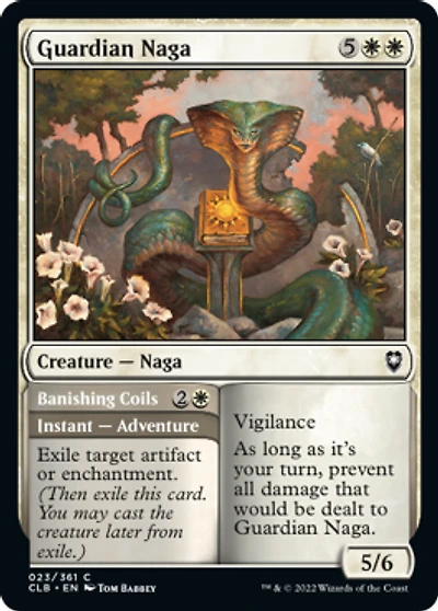 Guardian Naga // Banishing Coils - Foil