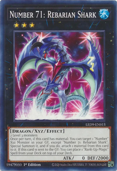 Number 71: Rebarian Shark - LED9-EN013 - Common - 1st Edition