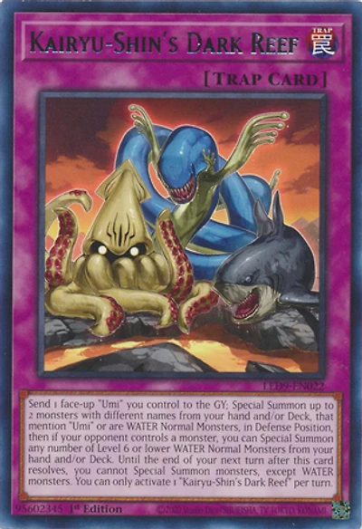 Kairyu-Shin's Dark Reef - LED9-EN022 - Rare - 1st Edition