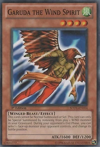 Garuda the Wind Spirit - SDDL-EN014 - Common - 1st Edition