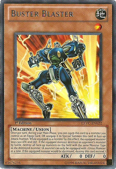 Buster Blaster - EXVC-EN022 - Rare - 1st Edition