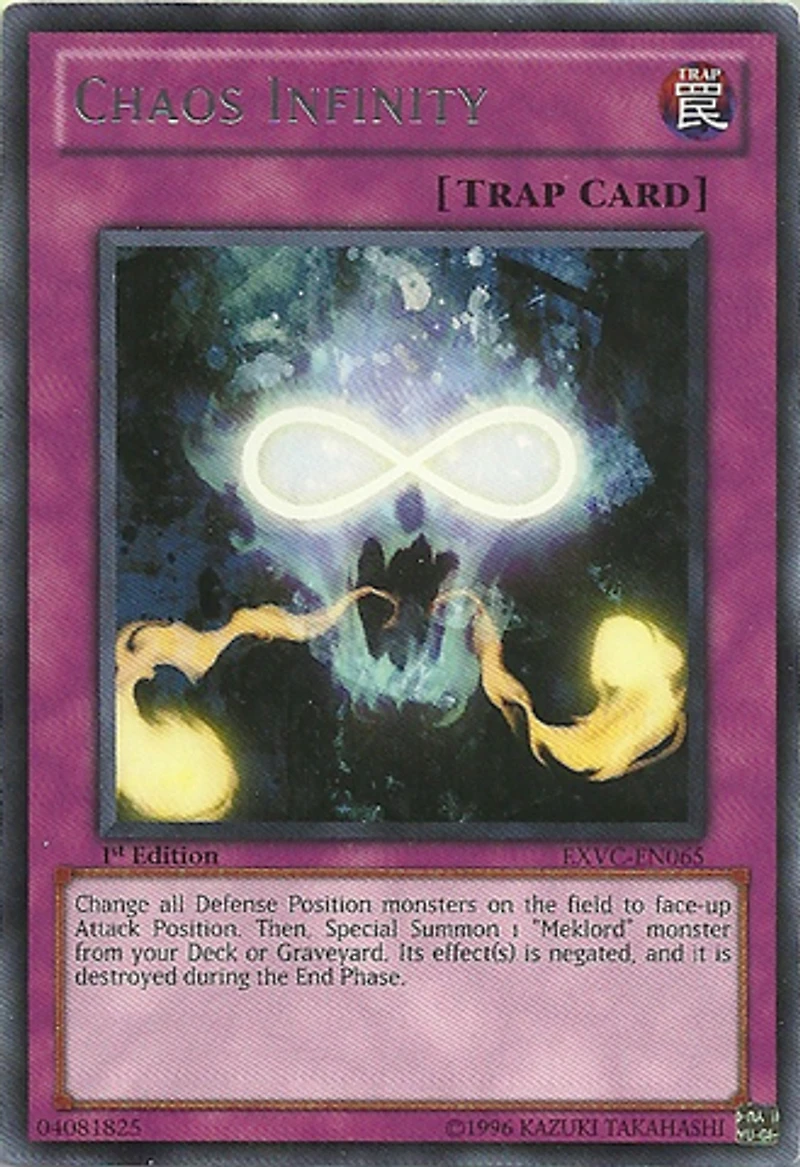 Chaos Infinity - EXVC-EN065 - Rare - 1st Edition