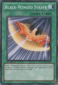 Black-Winged Strafe - DP11-EN019 - Common - 1st Edition