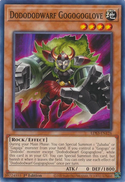 Dodododwarf Gogogoglove - LDS3-EN126 - Common - 1st Edition