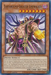 Earthbound Greater Linewalker - LDS3-EN049 - Common - 1st Edition