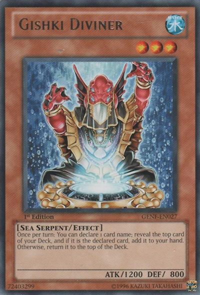Gishki Diviner - GENF-EN027 - Rare - 1st Edition