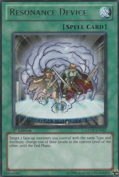 Resonance Device - GENF-EN061 - Rare - 1st Edition
