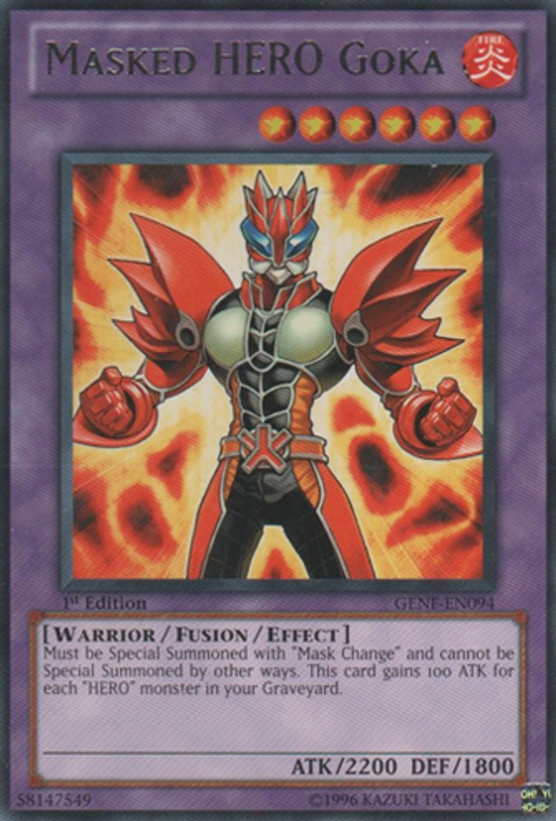 Masked HERO Goka - GENF-EN094 - Rare - 1st Edition