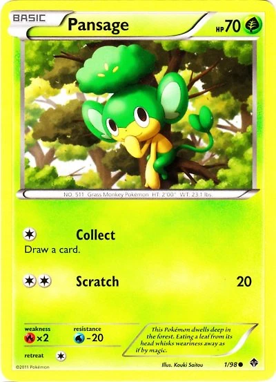 Pansage - 1/98 Common