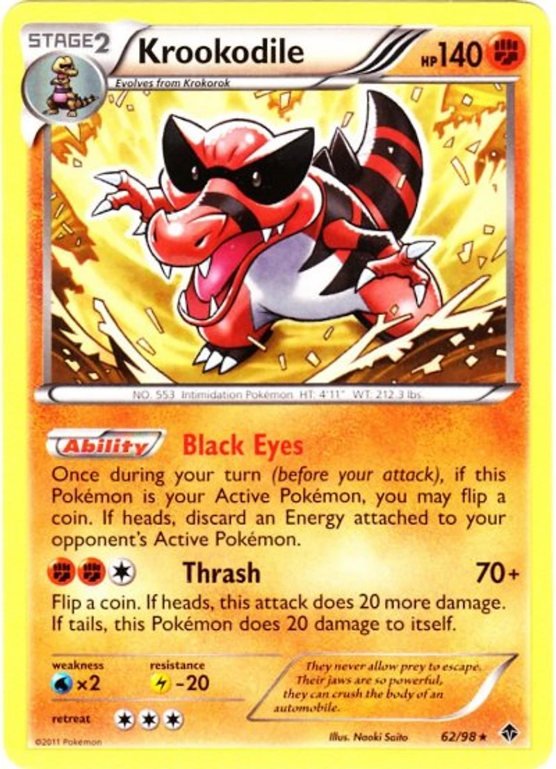 Krookodile - 62/98 - Rare