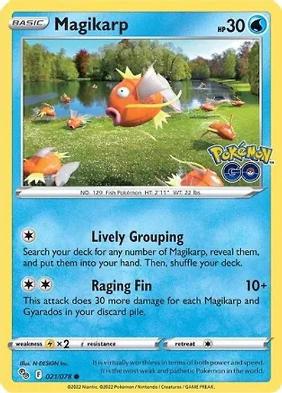 Magikarp - 021/078 - Common - Reverse Holo