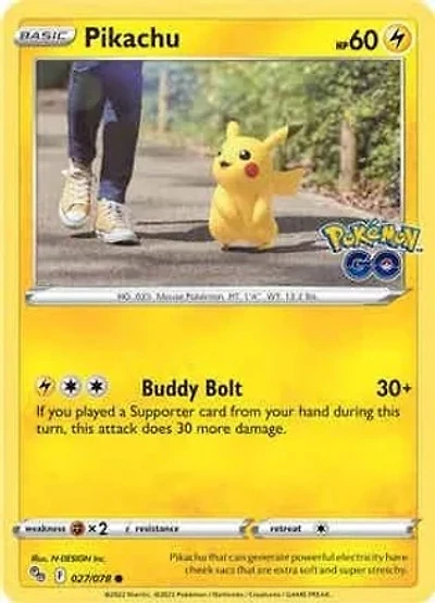 Pikachu - 027/078 - Common - Reverse Holo