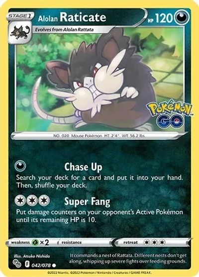 Alolan Raticate - 042/078 - Common - Reverse Holo