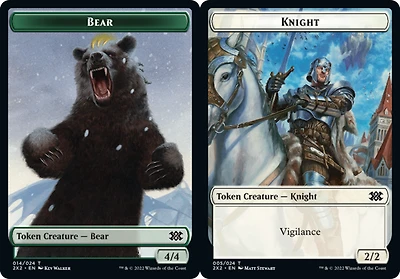 Bear Token // Knight Token - Foil