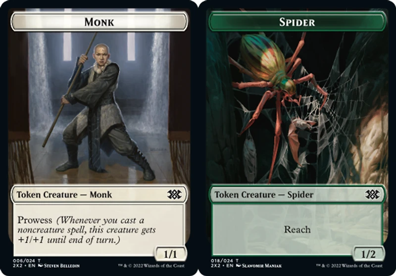 Monk Token // Spider Token - Foil