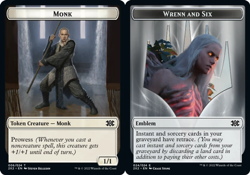 Monk Token // Emblem - Wrenn and Six - Foil