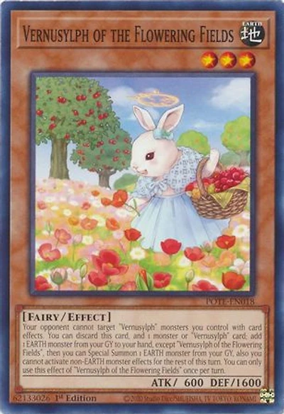 Vernusylph of the Flowering Fields - POTE-EN018 - Common - 1st Edition