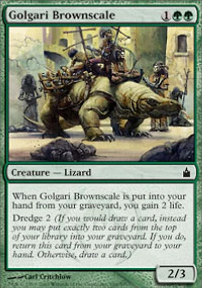 Golgari Brownscale - Foil