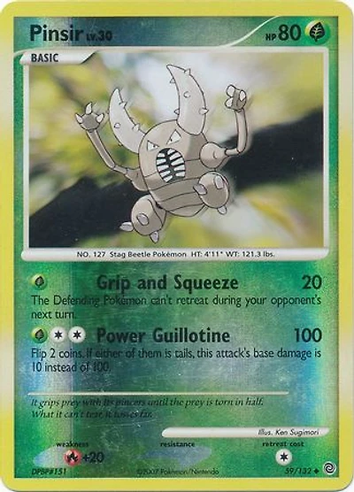 Pinsir - 59/132 - Uncommon - Reverse Holo