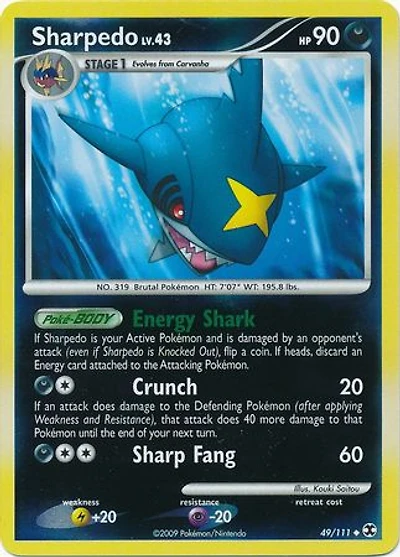Sharpedo - 49/111 - Uncommon - Reverse Holo