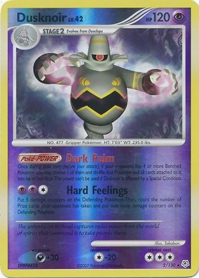 Dusknoir - 2/130 - Holo Rare - Reverse Holo