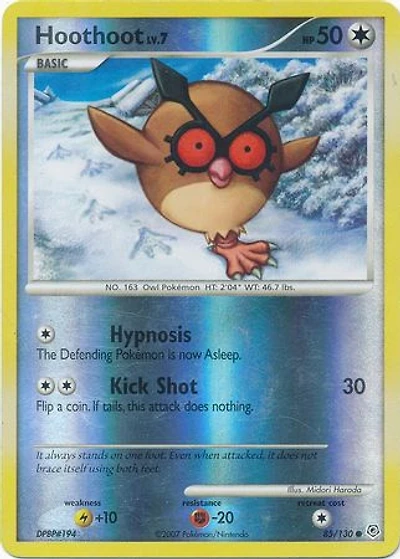Hoothoot - 85/130 - Common - Reverse Holo