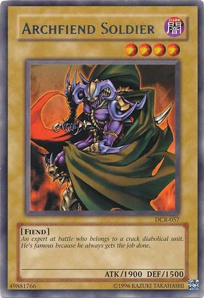 Archfiend Soldier - DCR-057 Rare Unlimited Edition
