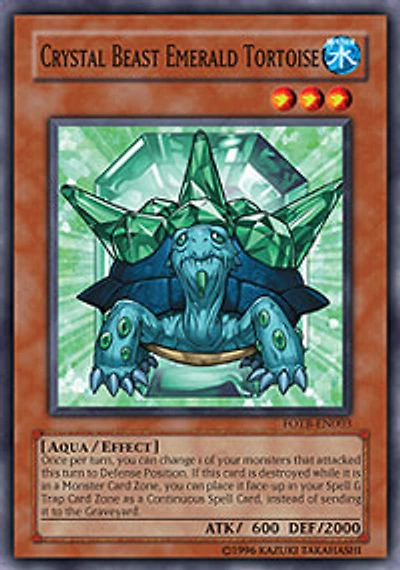 Crystal Beast Emerald Tortoise - FOTB-EN003 - Common - Unlimited Edition