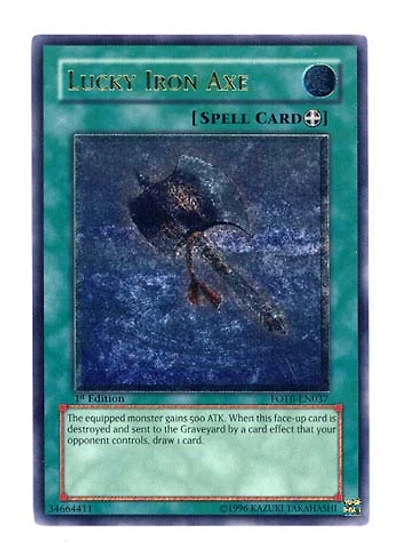 Lucky Iron Axe - FOTB-EN037 - Ultimate Rare - Unlimited Edition