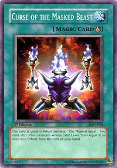 Curse of the Masked Beast - LON-016 - Common - Unlimited Edition