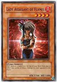 Lady Assailant of Flames - LON-035 - Common - Unlimited Edition