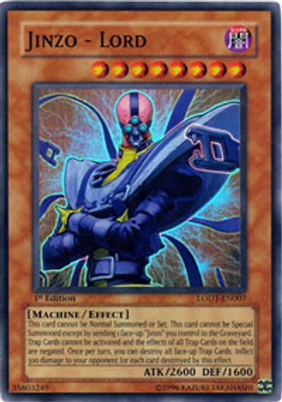 Jinzo - Lord - LODT-EN007 - Super Rare - Unlimited Edition
