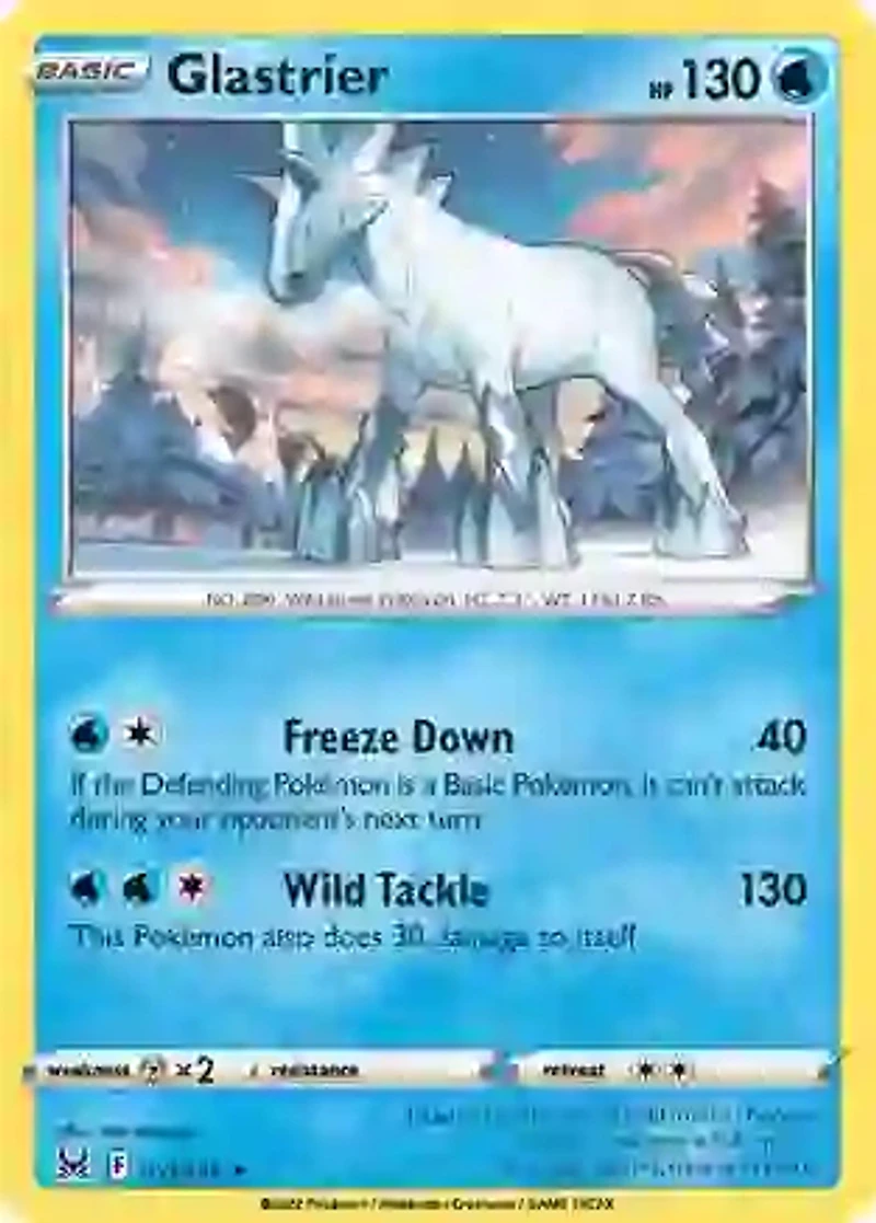 Glastrier - 051/196 - Holo Rare - Reverse Holo