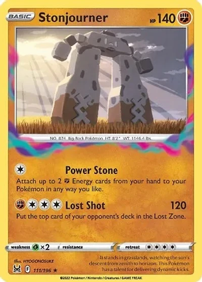 Stonjourner - 111/196 - Rare - Reverse Holo