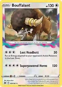 Bouffalant - 148/196 - Rare - Reverse Holo